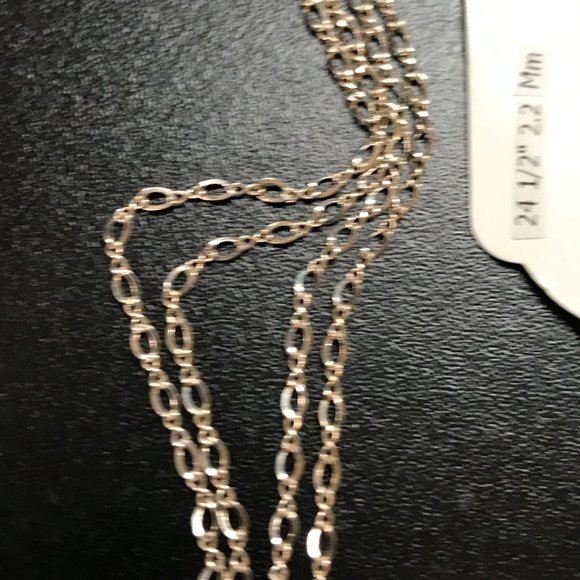 24 1/2" Sterling Silver Figure 8 Design Necklaces - Picture 3 of 7